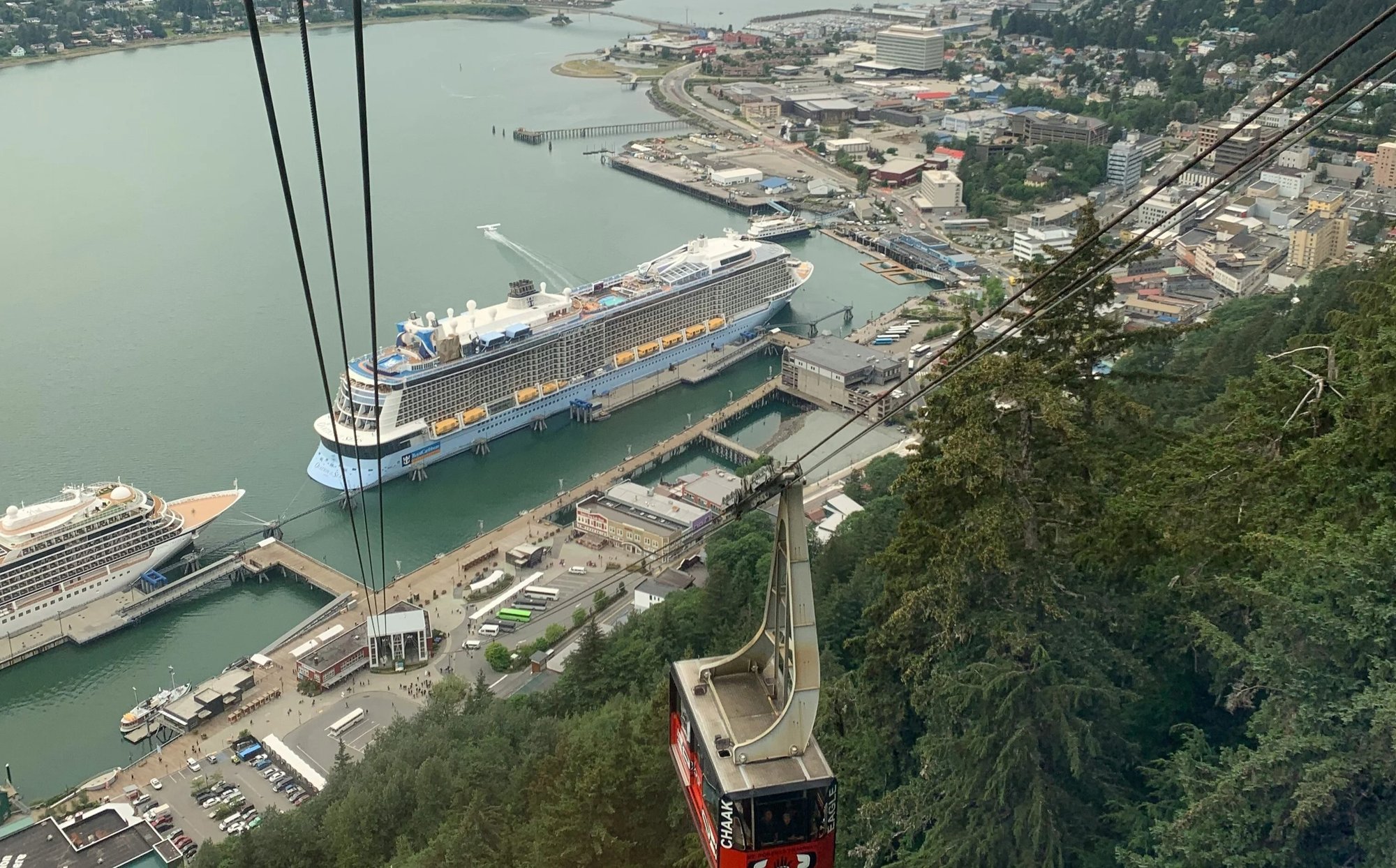 Juneau Overhead city shot
